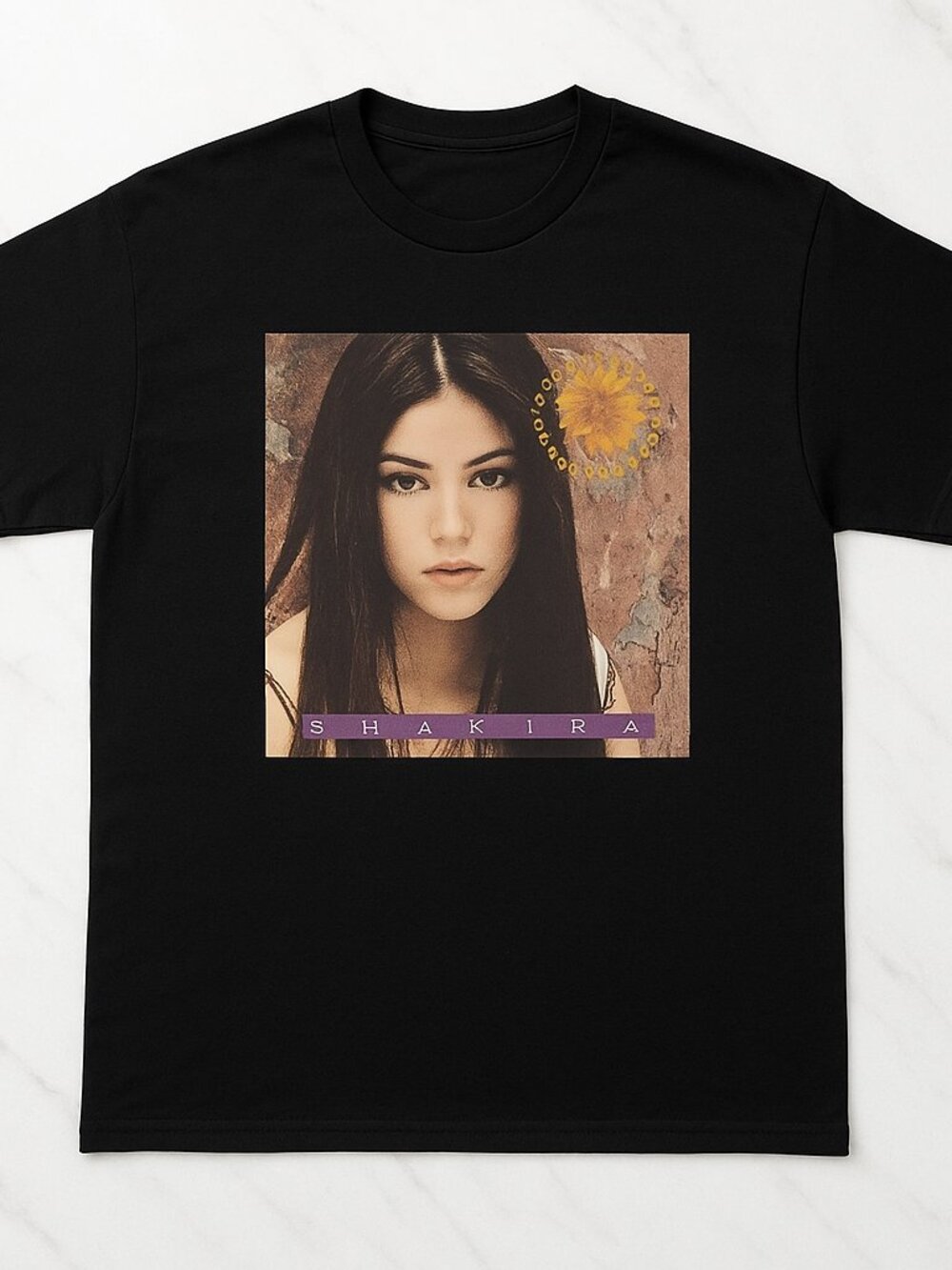 Shakira Graphic T-Shirt | Retro Pop Music Tee | Black Y2K Inspired Unisex Shirt